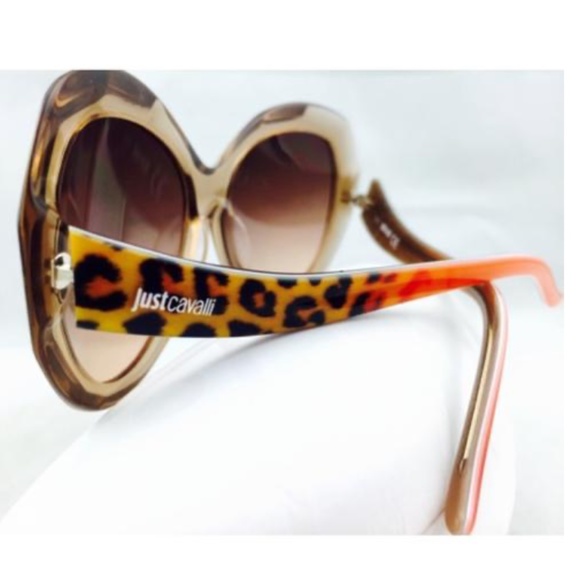 JustCavalli Beige Cat Eye Orange Leopard Rims main image 6